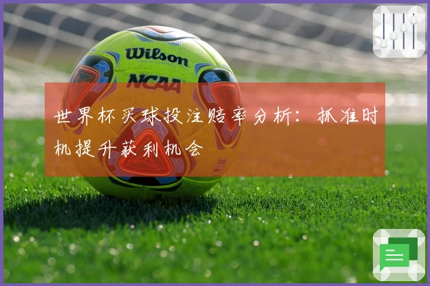 世界杯买球投注赔率分析：抓准时机提升获利机会